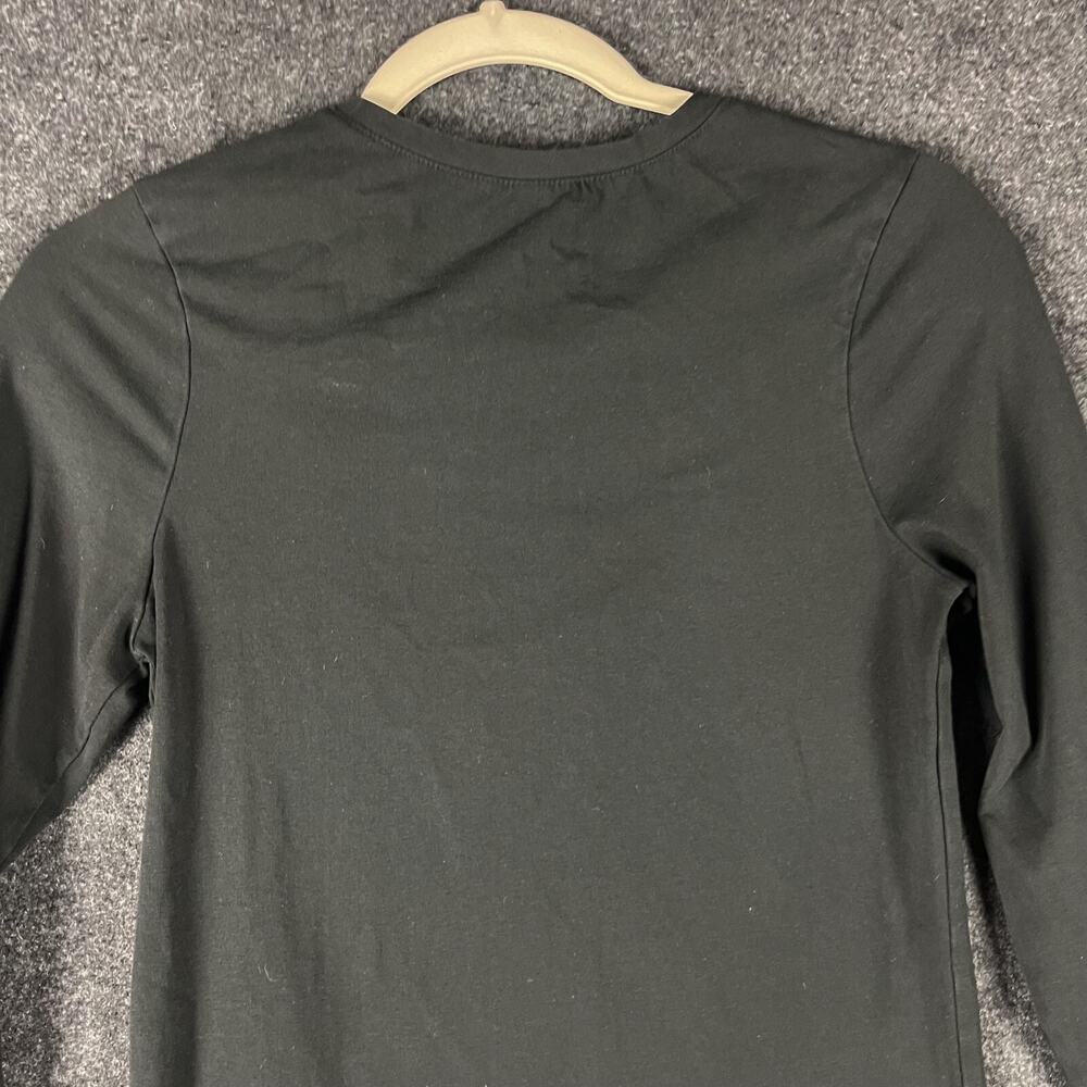 Pact Top Womens Small Black Organic Cotton Long Sleeve Stretch Crew Neck Casual - Picture 8 of 10